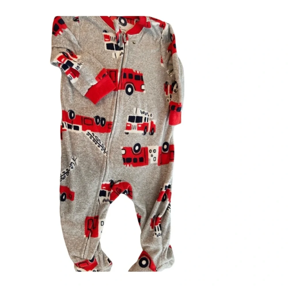 🇺🇸❄️👍GUC CARTER’S | 6 m| Baby Warm Sleeper - Firefighters 🚒 - Picture 3 of 12